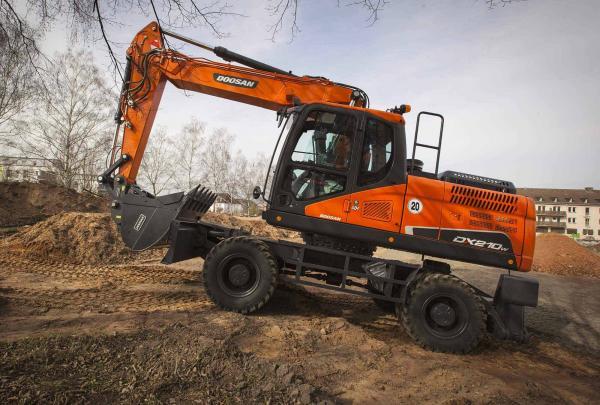 Аренда колесного экскаватора Doosan DX210W